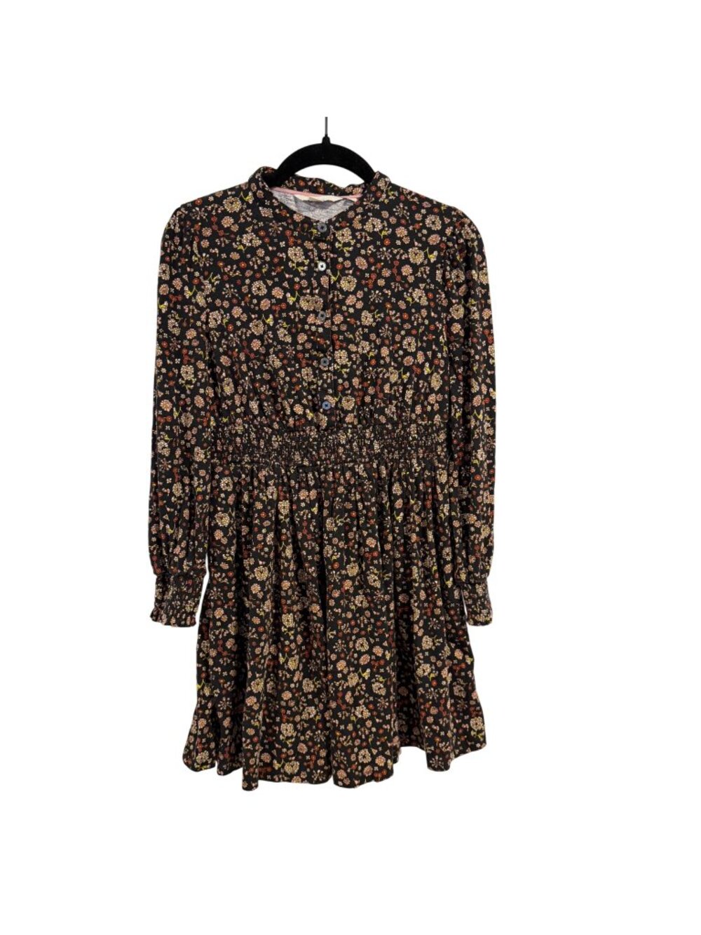 Boden Smocked‎ Jersey Floral Print Dress Size 8 Petite